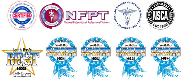 Personal Training Certifications & Awards